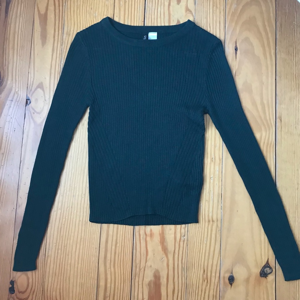 Green Ribbed Shirt - Picture 4 of 6